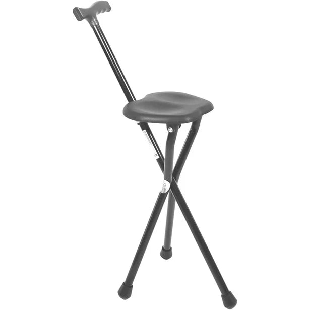 Bastón Silla Plegable, Bastón con Asiento Negro | PEPE | P10017