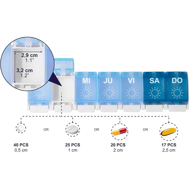 Pastillero Semanal - 4 Tomas