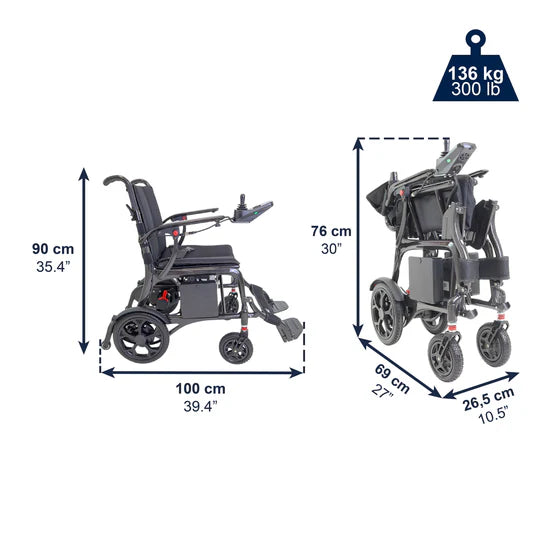 Silla de Ruedas Electrica - Fibra de Carbono